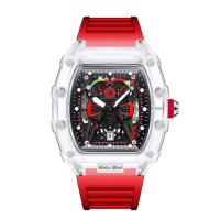 Reloj de pulsera de cuarzo para hombre, de lujo, Premium, tendencia automática, resistente al agua, transparente, luminoso, novedad de 2025 - details 5