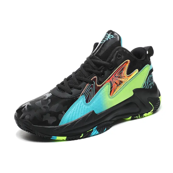 Zapatos de baloncesto antideslizantes de marca para hombre, zapatos deportivos transpirables, cómodos zapatos atléticos de entrenamiento de gimnasia, zapatillas de baloncesto para niños - 1