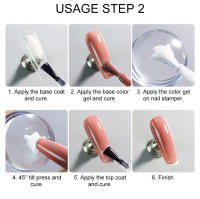 Arte Clavo Set de Artículos de Uñas Pure Clear Jelly con Raspador y Estampa de Uñas Individual o Doble para Manicura Francesa Herramienta de Plantillas de Uñas - details 5