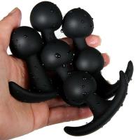 Juego de cuentas grandes y pequeñas de silicona, tapón Anal portátil, masaje de próstata, punto G, juguete sexual para hombre y mujer - details 7