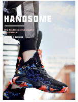 Zapatillas de baloncesto ligeras con plantillas resistentes al desgaste y que absorben los golpes, zapatillas antideslizantes para hombre en verano. - details 3