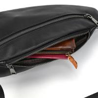 Bolso de pecho de cuero de vaca suave para hombres, paquete de pecho de cuero genuino, bandolera pequeña, bolso antirrobo, café - details 36