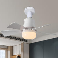 Ventilador de techo silencioso inteligente con función de atenuación remota, luz LED, E26, dormitorio, sala de estar - details 0