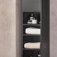 Mueble de Baño de Alto Estante Estanterías con 2 Puertas y Cajón Blanco Tamaño 20x20x180cm - details 61