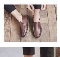2024 zapatos de hombre informales transpirables formales con diseño de piel de cocodrilo hechos a mano de alta calidad - details 6