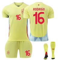 Conjunto de ropa deportiva de tres piezas para hombre y mujer, con estampado de la flor nacional de España，Ropa de fútbol para - details 6