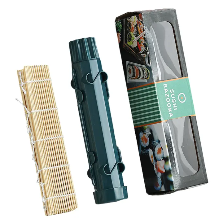 Juego de herramientas para hacer Sushi a rayas, reutilizable, duradero, para cocina y hogar - 1