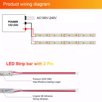 GAHADA Luces de Tira LED 5M o 10M 12V 24V 180LEDs/m Decoración de Habitación Blanco Cálido - details 6