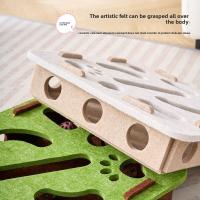 Juguete de gato automático, artefacto para entretener al gatito, mascota, gato, rompecabezas, laberinto, caja de fieltro para cavar agujeros, juguete de gato, campana, bola - details 3