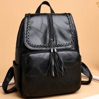 Bolso de cuero PU suave para mujer, mochila de viaje para mujer, dirección de la cabeza al azar - details 2