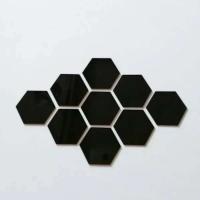 6/12 Uds. Pegatinas autoadhesivas de espejo de pared acrílico hexagonal de 4 colores, calcomanías de azulejos de mosaico para ración, adornos artísticos DIY, regalo - details 4