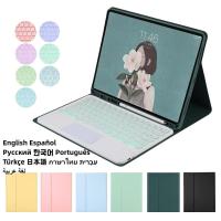 Funda para teclado español retroiluminado iPad Air 5 10.9, funda para ratón inalámbrico Bluetooth para Pro 11, 9.º/8.º, 10.2, 10.5, 9.7 - details 4