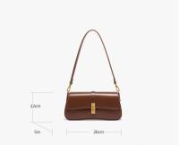 Piel de vaca de alta calidad de nicho Baguette Bolsa, Premium Feeling bolsa de axila, las mujeres 2025 Nuevo Cien Bolsa de hombro, bolsa de crossbody - details 0