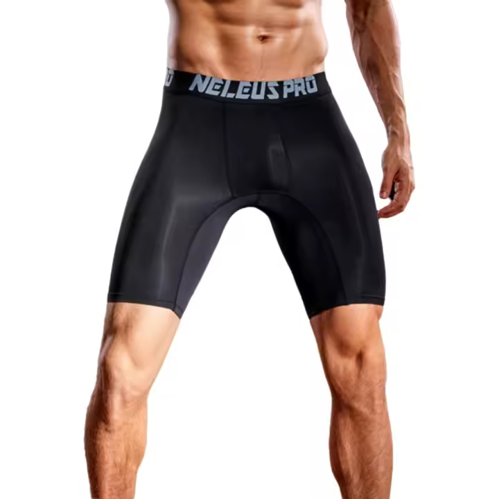 Pantalones cortos deportivos de verano para hombres secado rápido elásticos para buceo y entrenamiento de baloncesto - 1