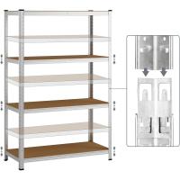 2X Estanterías Almacenaje Metálicas Cargas Pesadas 1750Kg 180x90x40cm Más Altas Rojas - details 16