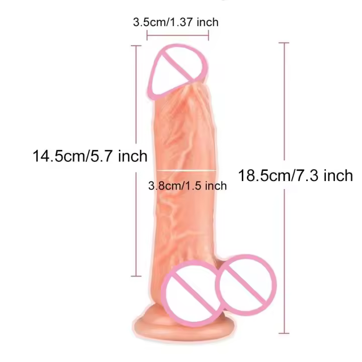 Leten Juguete Sexual de Silicona de Gran Longitud Enchufable para Mujeres y Hombres - 1