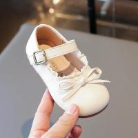Zapatos de cuero para niños, nuevos zapatos planos para niñas de primavera y otoño con lazo, zapatos informales versátiles de moda de princesa para niños, suela blanda - details 17