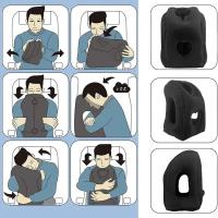 Almohada de Viaje Inflable Mejorada Soporte de Cuello para Descanso en Aire y Oficina - details 22