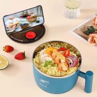 Cuenco de Ramen de Maple inoxidable, Cuenco de Ramen rápidamente de 1200ML, Cuenco de gran capacidad Seguro de Doble Capa para fideos instantáneos, Cuenco de cocina - details 4