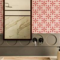 Pegatinas de Pared de Ladrillo Rosa 10pcs Set Impermeable para Balcón Terrazzo Cocina - details 6