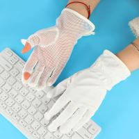 Conducción de malla elástica transpirable seda de hielo guantes de conducción de verano mitones guantes de protección solar con pantalla táctil - details 13