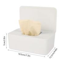 Organizador de Papel Higiénico Desechable de Plástico Caja de Almacenamiento Rectangular Aparecible con Tapa Ideal para Hogar, Coche, Oficina - details 4
