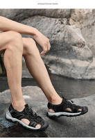 Sandalias de Cuero de Vaca de Primera Calidad Tamaño Grande Ideal para Montañismo, Viajes al Aire Libre, Ocio de Verano para Hombres Estilo de Bolsa de Cabeza - details 24