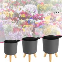 Sistema automático de riego y drenaje de plantas con patas de madera, ETA circular para pies, hierbas, bonsái de guardería, moderno - details 6