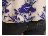 Suéter de Mujer con Estampado Floral de Algodón Masss Wasss Para Primavera/Verano Estilo Casual Elegante de Moda con Cuello Redondo Cuidado de la Piel Instrucciones de Lavado a Mano - details 8