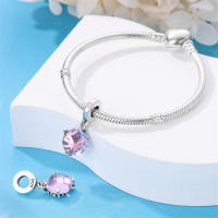 Abalorios de piedra de Color plateado para mujer, pulseras y brazaletes adecuados de estilo elegante, joyería fina DIY para cumpleaños - details 27