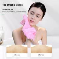 Toallas de baño de espuma para frotar la espalda, tira larga, depurador corporal, frotar la espalda, pelar, masaje, ducha, depurador extendido, cepillos para limpiar la piel - details 2