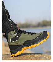 Zapatos de seguridad para hombre, zapatillas de trabajo impermeables, botas altas ANTIPERFORACIONES, punta de acero, con protección - details 14
