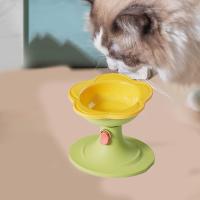 Cuenco de cerámica con forma de flor para gato, altura ajustable, protección del cuello, base alta para mascotas, gran capacidad, ángulo inclinado - details 8