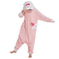Onesies Kitty cat Pamas para mujer, disfraz de Cosplay de Halloween, ropa de dormir de lana de una pieza, Kigurumi de cuerpo completo - details 1