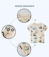 Camiseta de algodón con cuello redondo para niños, camiseta de manga corta para niños de 2 a 7 años, camisetas de verano para niños - details 10