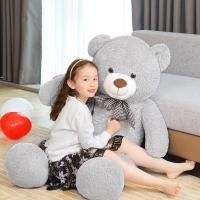 Oso de Peluche Gigante XXL Grande de Peluche de Animales de Peluche de Juguete para Niños y Novias (110 cm, Gris) - details 10