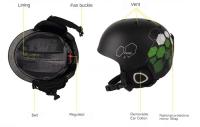 Casco de esquí para adultos y jóvenes, protección de cabeza PC + EPS para deportes de nieve y snowboard, homologado CE - details 16