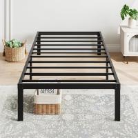 Cama con Plataforma de Metal, Marco de Cama de 140 x 200 cm, Cama de Metal con somier de láminas de Metal, Moderna Cama de Metal para Adultos, niños, Adolescentes, fácil Montaje - details 52