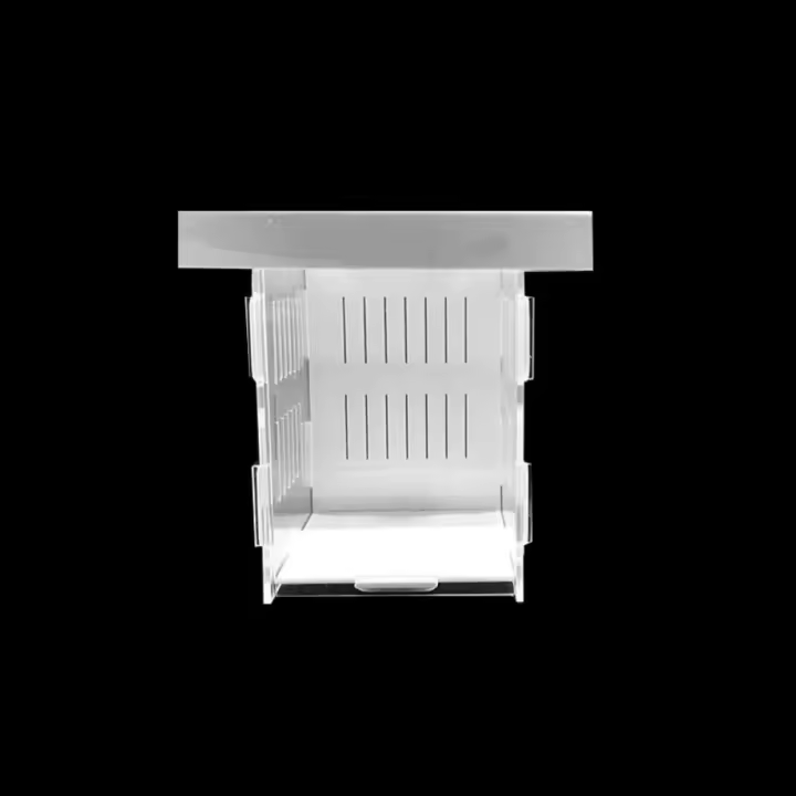 Caja de aislamiento de peces acrílica, incubadora desmontable para incubación de pecera, caja flotante para incubar, caja de aislamiento transparente para cría de peces - 1