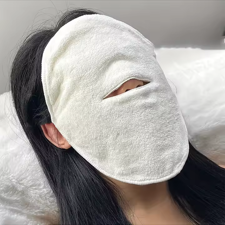 Máscara de Toalla Facial de Vapor Caliente Toalla de Vapor Facial Reutilizable para Cuidado de la Piel Hidratante Facial en Casa y Salón de Belleza - 1