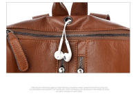Mochila Retro de cuero suave para mujer, mochila multifuncional de gran capacidad, bolso de viaje de ocio, tendencia popular - details 22