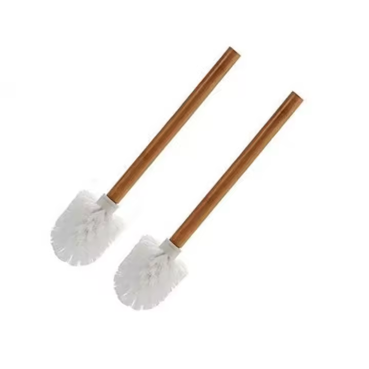 Pack 2 escobillas Blanca Palo de Bambu - 1
