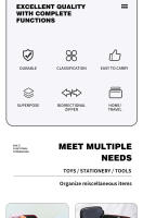 Juego de Bolsas de Almacenamiento de Viaje Organizador de Cosméticos Digital - details 1