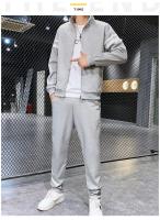 Conjunto deportivo de dos piezas para hombre, chándal de talla grande, primavera y otoño, novedad - details 13
