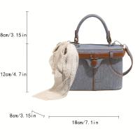 Bolsa Denim Vintage Azul Bolsa de Mano Cruciente de Alta Calidad Opción Marrón y Azul - details 9