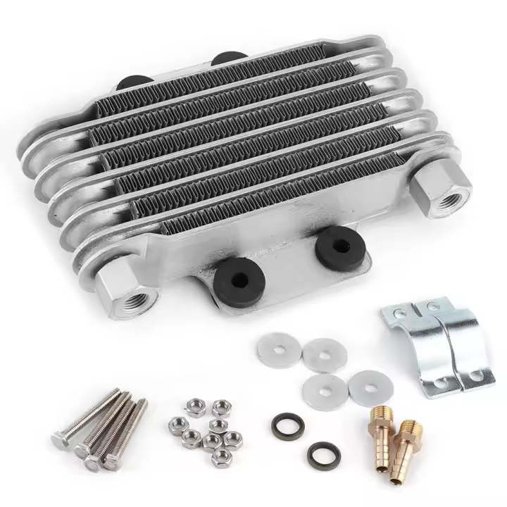 Reemplazo universal del radiador de refrigeración del enfriador de aceite del motor de la motocicleta de 6 filas 125-250CC - 1