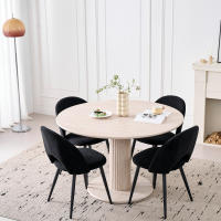 EGOONM Juego de 4 sillas de comedor de cocina modernas, silla de comedor familiar nórdica, cojín trasero hueco moderno único, para cocina/sala de estar - details 10