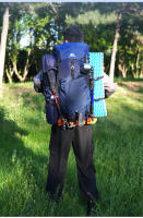Mochila de escalada para acampar con cubierta para lluvia, gran capacidad, deportes al aire libre, senderismo, montañismo, paquete de hidratación - details 15