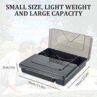 Organizador De Cuchillería Para Gabinetes Portátil Caja De Almacenamiento De Cuchillería Con Tapa Transparente a Prueba De Polvo Y Desechos Estilo Clásico Medidas 31x30.5x5cm - details 1