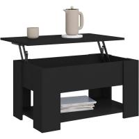 Mesa de centro, mesa auxiliar, consola lateral, salón, sofá, sala de estar, cafetería, muebles, mobiliario, madera contrachapada blanca, 79x49x41 cm - details 19